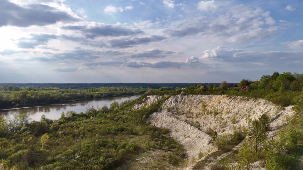 kamieniołom kaliszany widok na wisłę